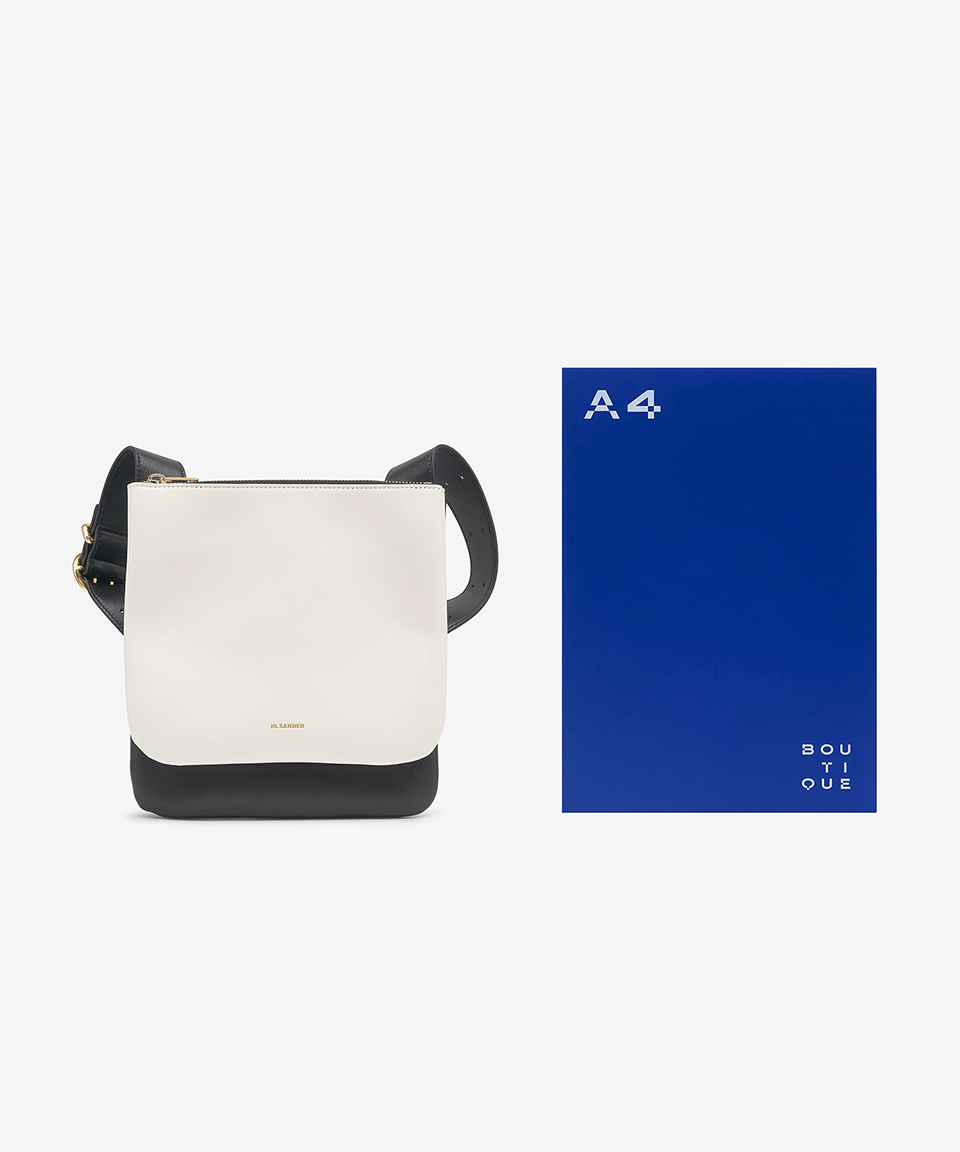 ◇Jil Sander◇ Ombra two-tone shoulder bag black white J08WD MUSINSA | JIL SANDER Ombra Two-Tone Shoulder Bag - Black