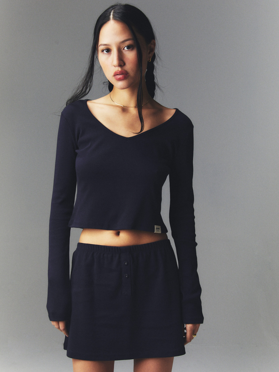 ★早期完売★GLOWNY★G CLASSIC V-NECK LONG SLEEVE★日本未入荷 ☆2024FW新作☆glowny☆G CLASSIC V-NECK SLIM KNIT PULLOVER