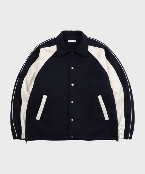 Piping Line Varcity Jackets_Navy