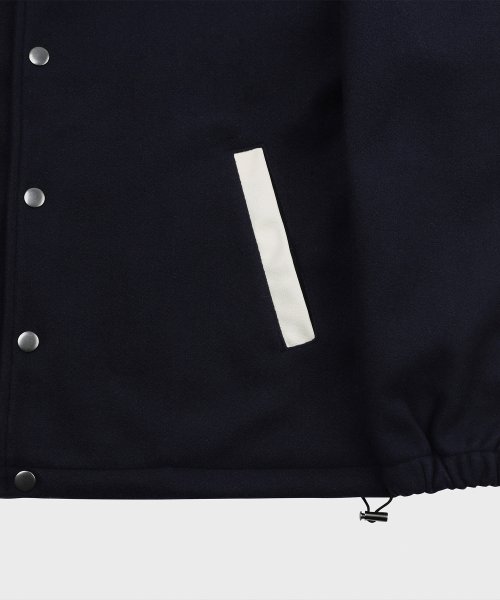 Piping Line Varcity Jackets_Navy