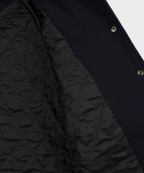 Piping Line Varcity Jackets_Navy