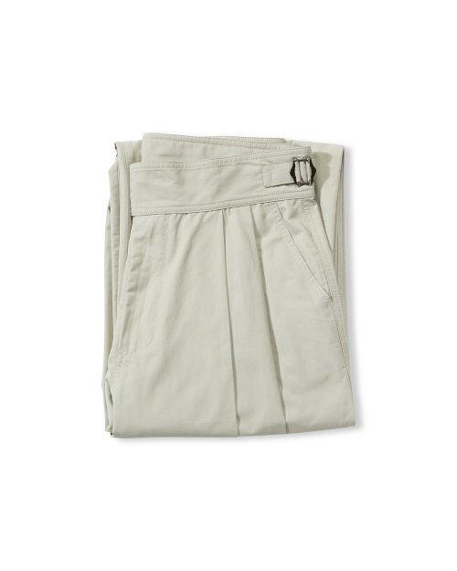 (2024.ver) SIDEFIX SEMI WIDE TWO TUCK PANTS_BEIGE
