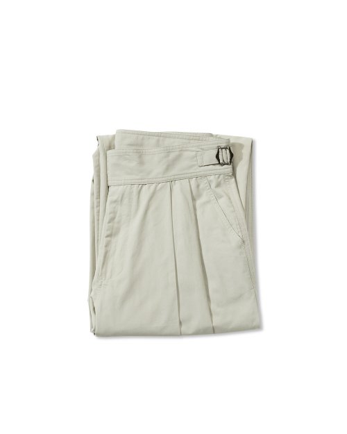 (2024.ver) SIDEFIX SEMI WIDE TWO TUCK PANTS_BEIGE