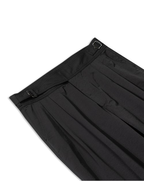 (2024.ver) SIDEFIX SEMI WIDE TWO TUCK PANTS_BLACK