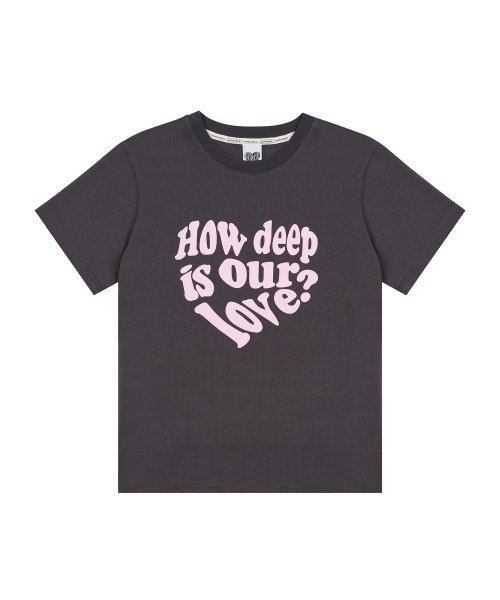 DN LUV TEE(CHARCOAL)