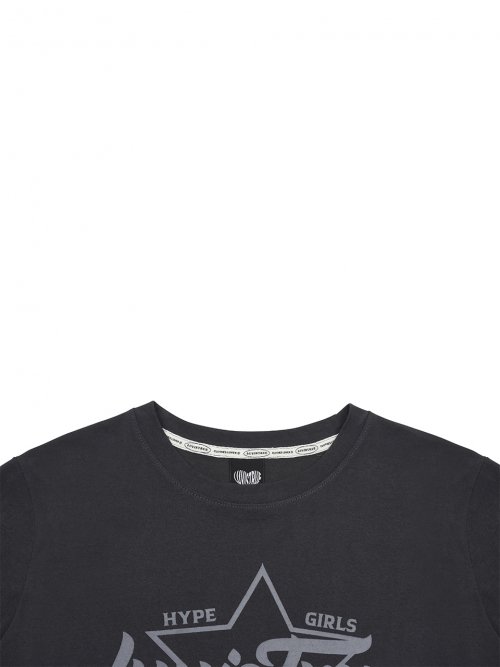 DN STAR LOGO TEE(CHARCOAL)