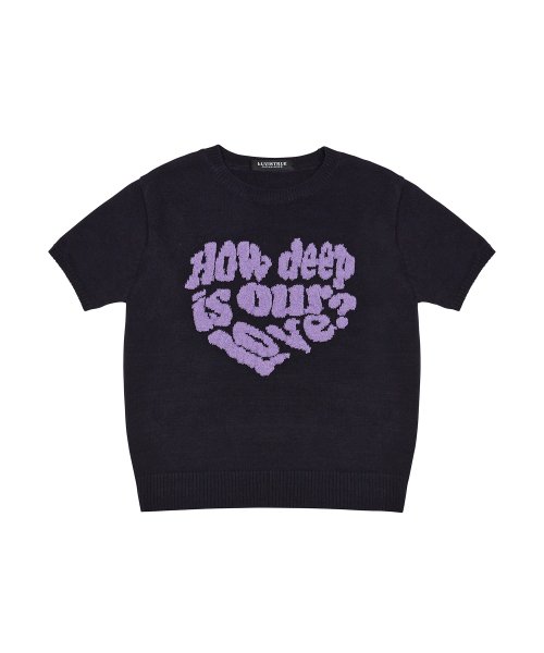 DN BOUCLE LOVE KNIT(NAVY)