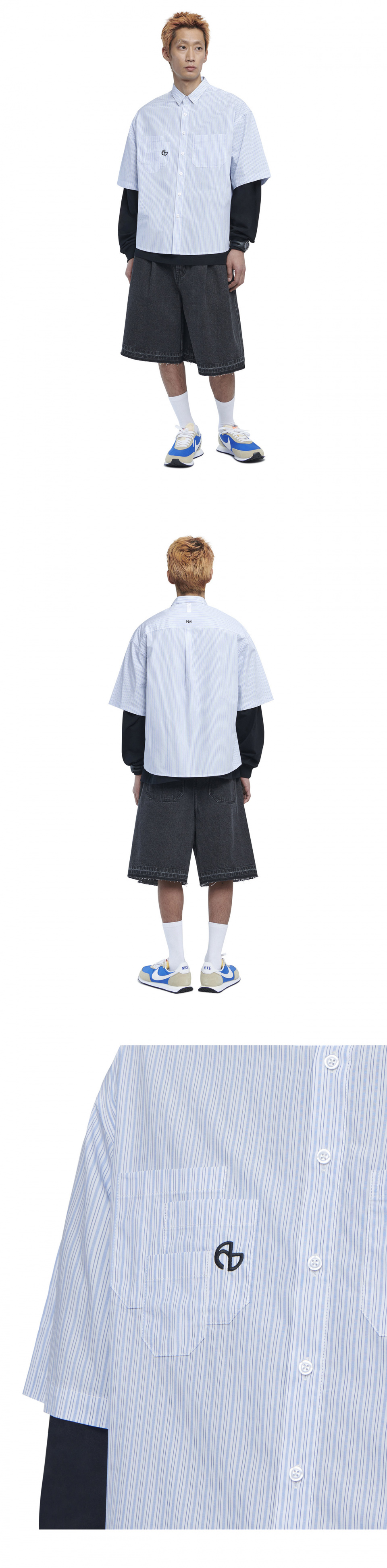 シャツ NOMANUAL 4P HALF SLEEVE SHIRT MY281 NOMANUAL 4P HALF SLEEVE SHIRT MY281 (NOMANUAL/シャツ