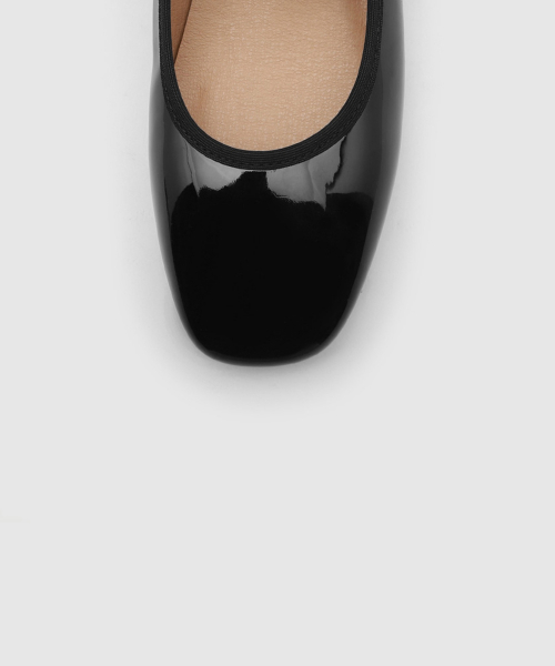 Charlotte Enamel Maryjane Flats (2cm)