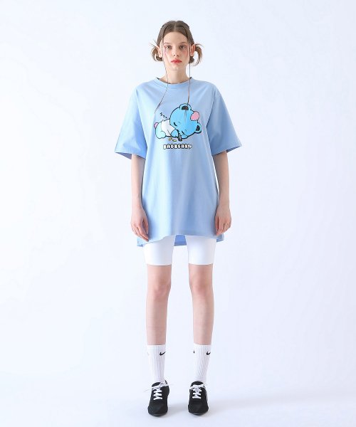 Baby BadBear Oversized Tee Skyblue