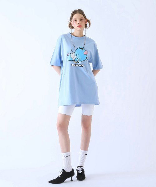 Baby BadBear Oversized Tee Skyblue