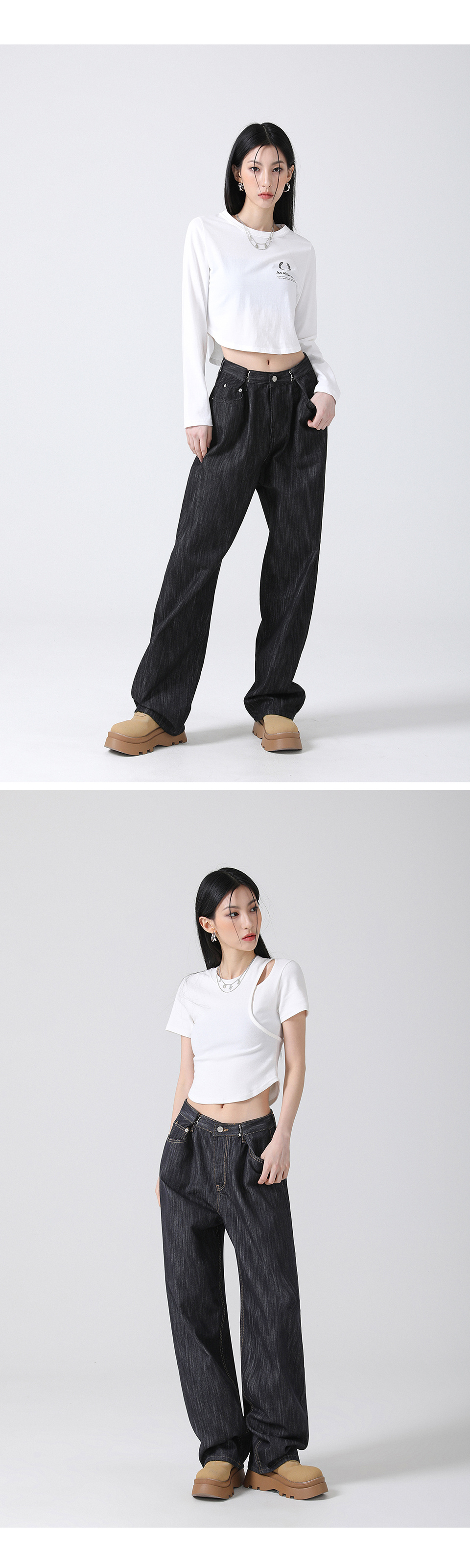 [AVANDRESS] ★SALE★Nonfade BUCKLE WIDE DENIM PANTS/男女共用 MUSINSA | AVANDRESS BUCKLE WIDE DENIM PANTS WASHING GRAY