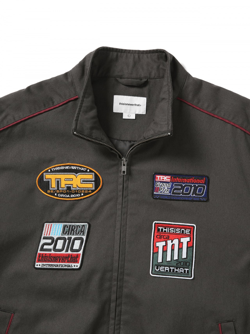 디스이즈네버댓(THISISNEVERTHAT) TRC Racing Jacket Charcoal
