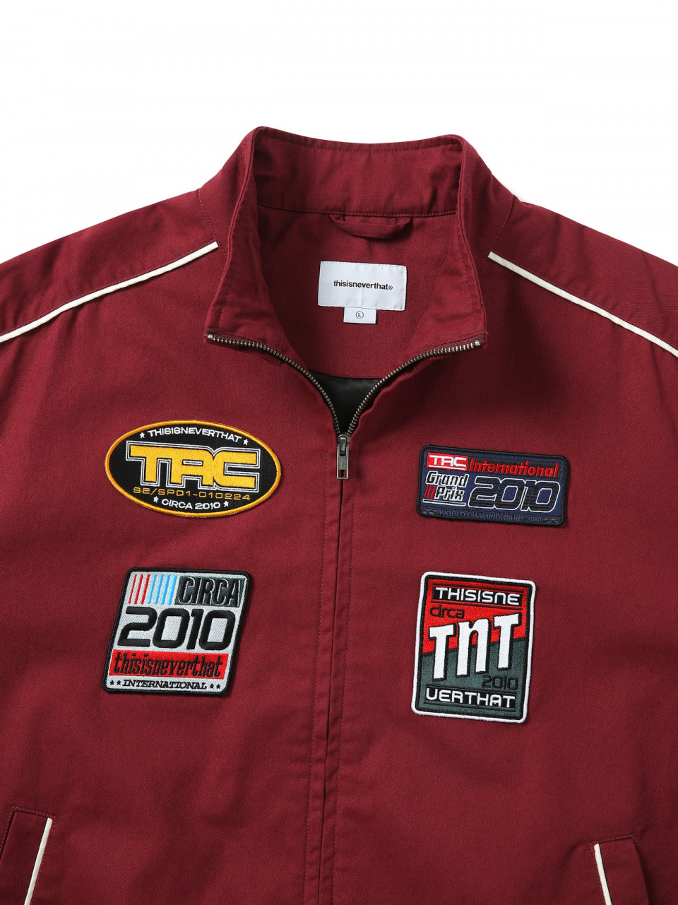 MUSINSA公式 | thisisneverthat® TRC Racing Jacket Red