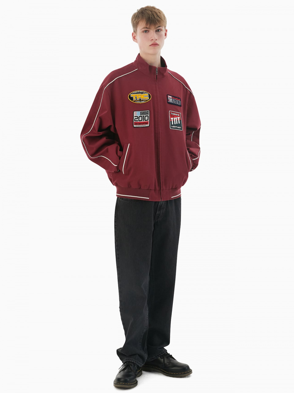 디스이즈네버댓(THISISNEVERTHAT) TRC Racing Jacket Red - 사이즈