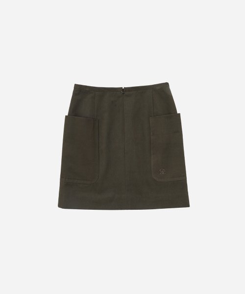 SAC 아웃포켓 스커트 카키 4W231Z001
