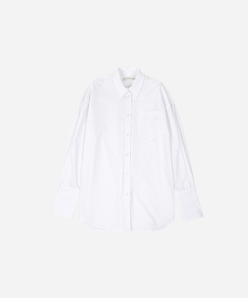 SAC 포켓 링클프리 롱셔츠 화이트 4W2317002