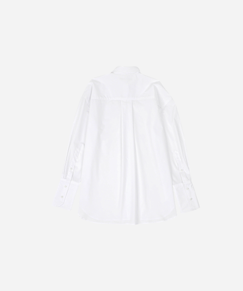 SAC 포켓 링클프리 롱셔츠 화이트 4W2317002