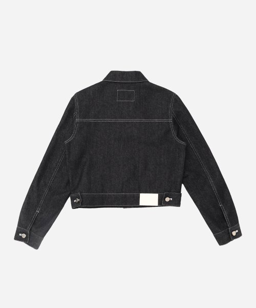 SAC 논페이드 데님 자켓 진청 4W231D002