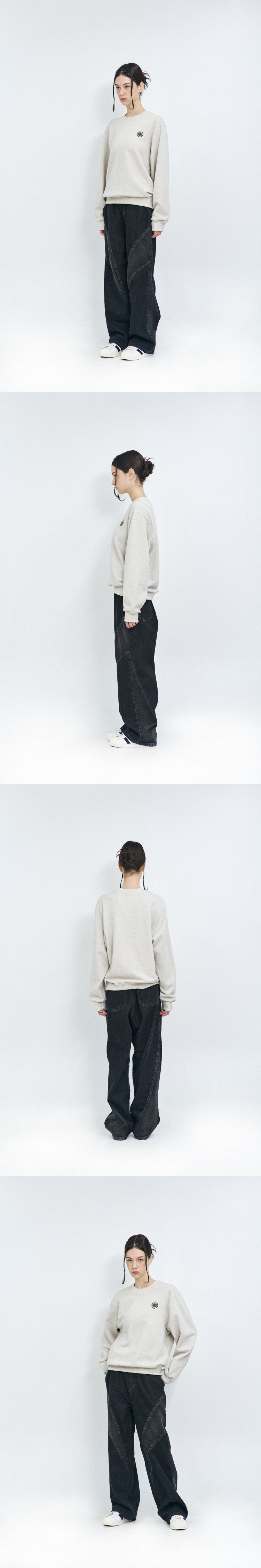 WIDE DENIM - 2 COLORS BLACK