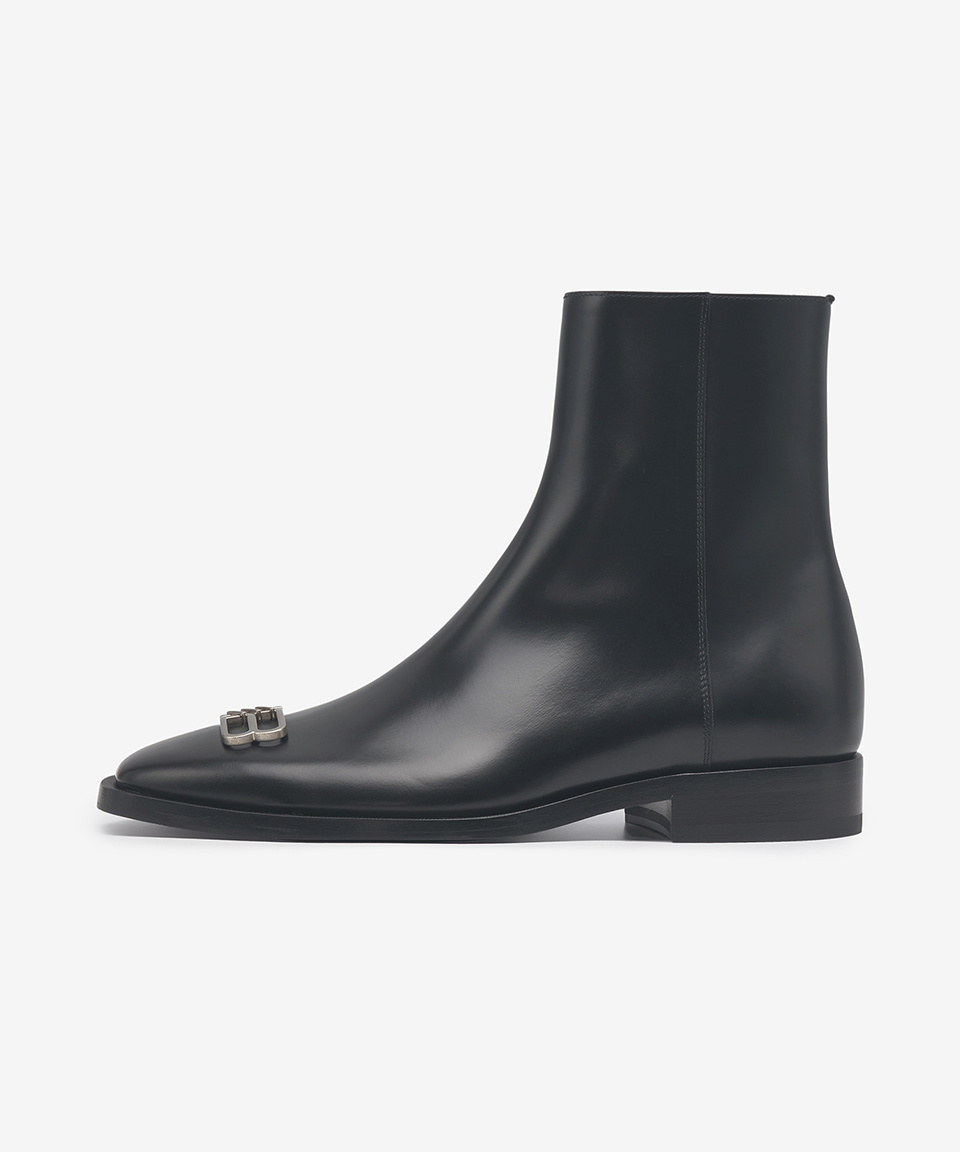 ブーツ *BALENCIAGA* BB l ankle boots black 712641WA8E11081 7126 MUSINSA | BALENCIAGA BB Metal Ankle Boots - Black