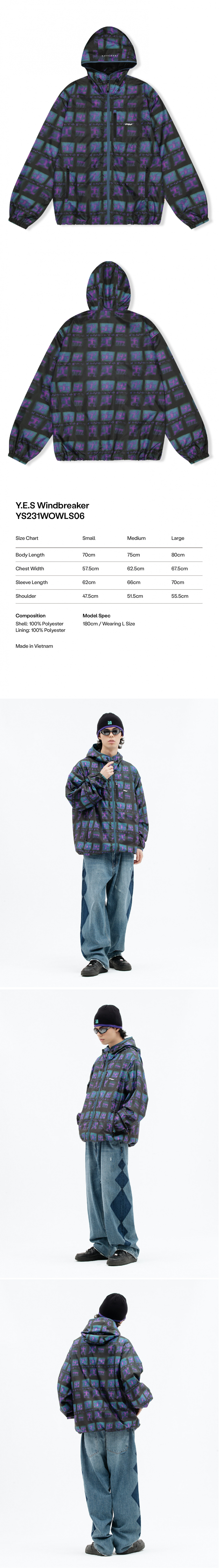 [23SS] Y.E.S Windbreaker Multi 상세 이미지 1