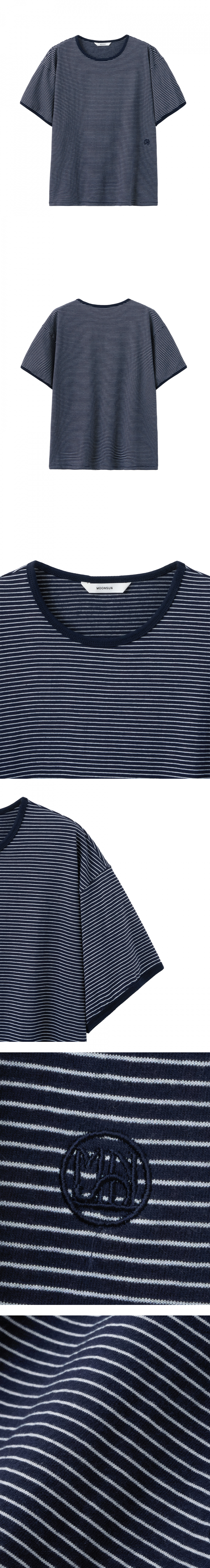MOONSUN☆UNISEX, Marine Stripe Ringer T MUSINSA | MOONSUN UNISEX, Marine Stripe Ringer T / Black