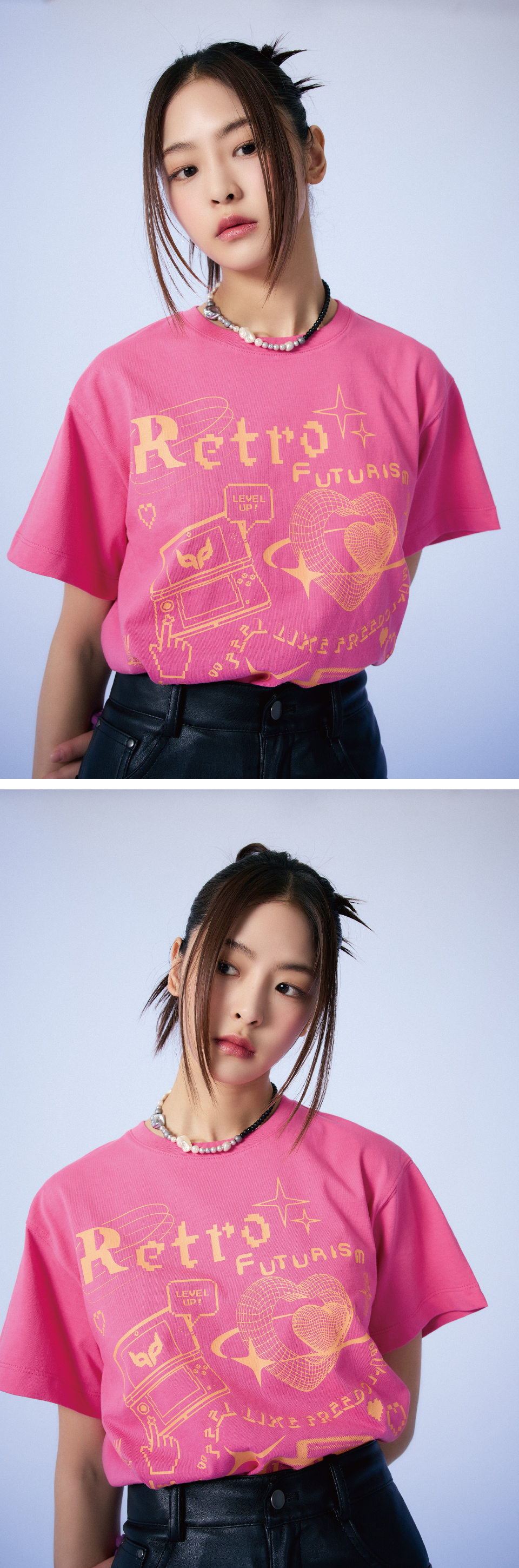 MUSINSA公式 | LALAFOX RETRO GRAPHIC T-SHIRT PINK