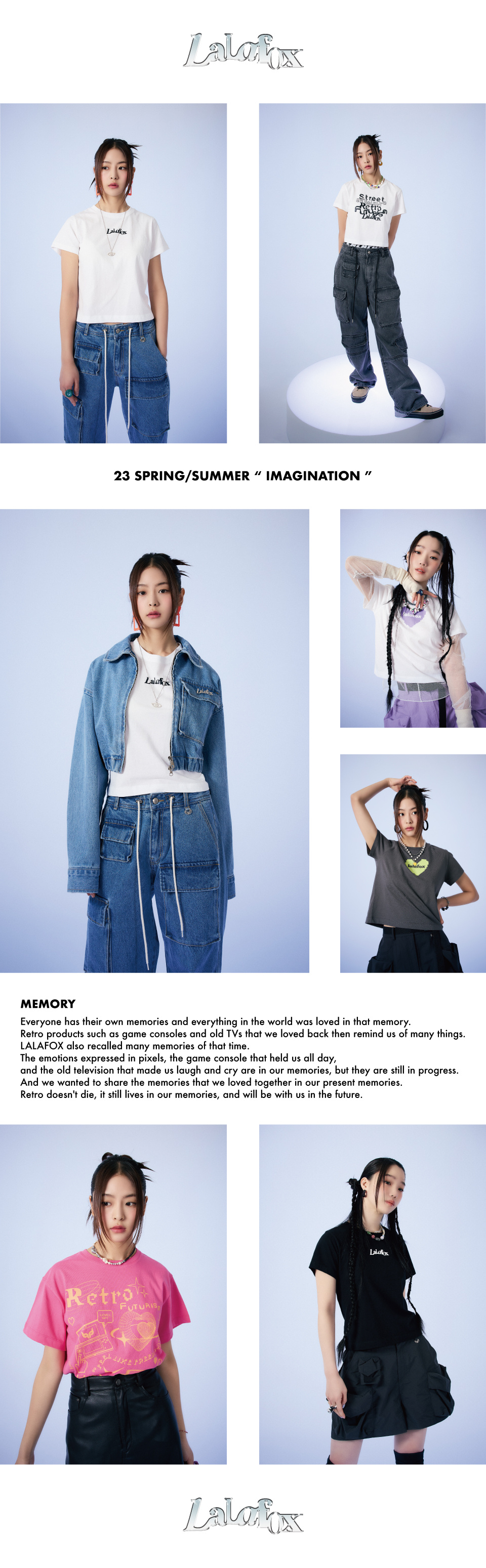 MUSINSA | LALAFOX LALA LOGO T-SHIRT WHITE BP2CH106