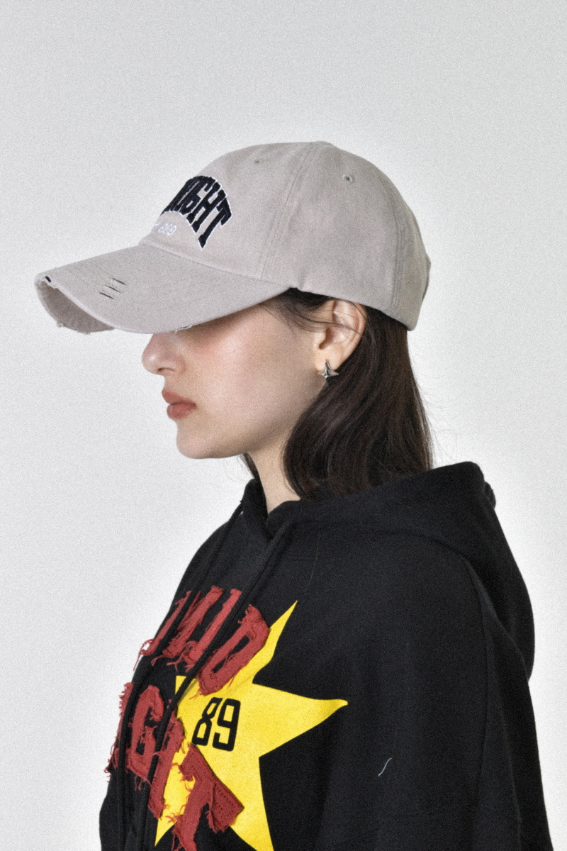 MIDNIGHT MOVE☆DAMAGE CAP MUSINSA | MIDNIGHT MOVE damage cap (brown)