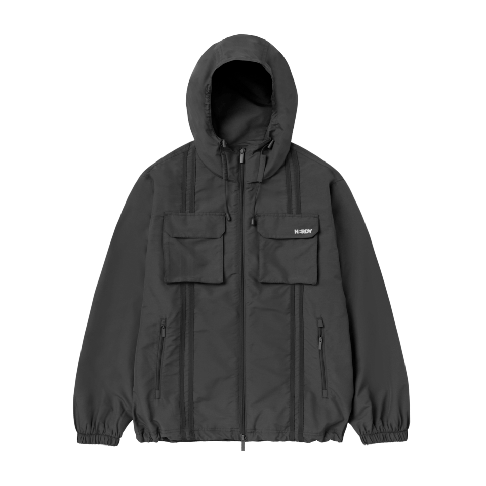 [ NERDY ]★韓国人気★ZIPPER POINT SHORT SLEEVE WINDBREAKER MUSINSA | NERDY Zipper Point Short Sleeve Windbreaker Light Grey