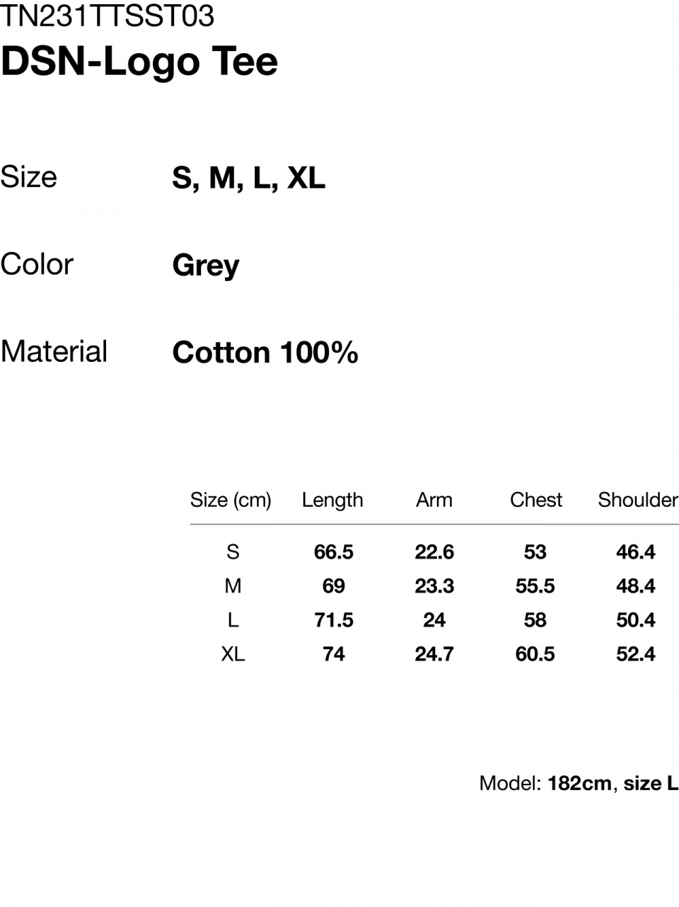 디스이즈네버댓(THISISNEVERTHAT) DSN-Logo Tee Grey