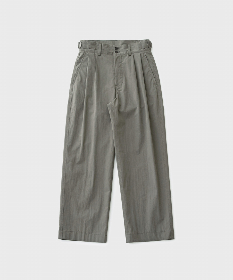 어나더 오피스(ANOTHER OFFICE) Santiago Officer Pants (Olive Gray