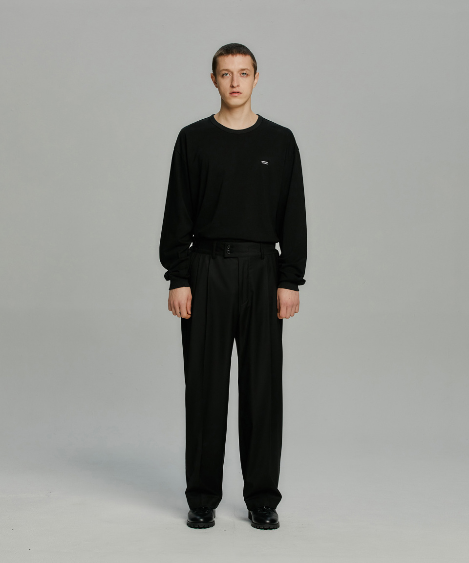 スーツ ANOTHER OFFICE / Santiago Slacks BLACK L MUSINSA | ANOTHER OFFICE [SS] Santiago Slacks Standard (Black)
