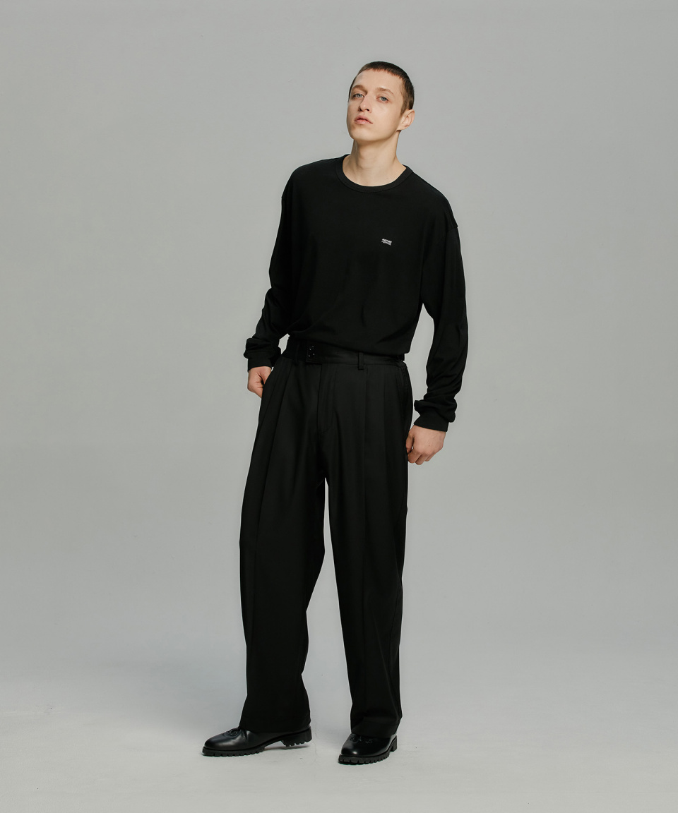 スーツ ANOTHER OFFICE / Santiago Slacks BLACK L MUSINSA | ANOTHER OFFICE [SS] Santiago Slacks Standard (Black)