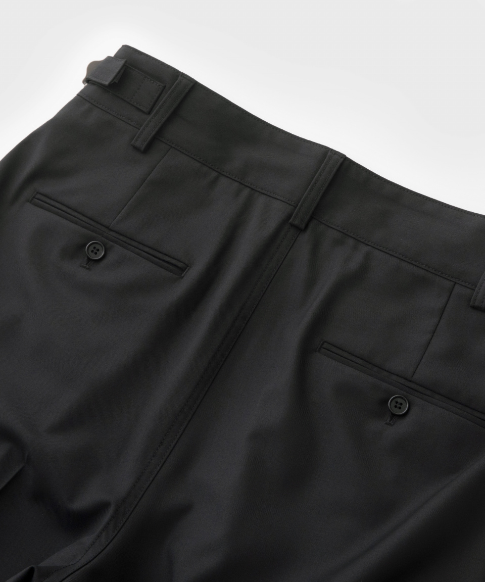 スーツ ANOTHER OFFICE / Santiago Slacks BLACK L AOESPT005BK_FT_02.jpg