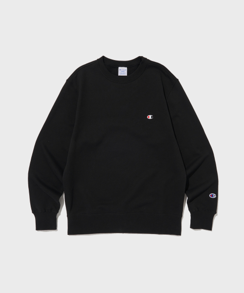 C로고 크루넥 스웨트셔츠 Black