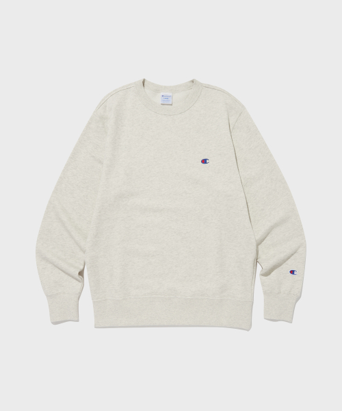 C로고 크루넥 스웨트셔츠 Cream