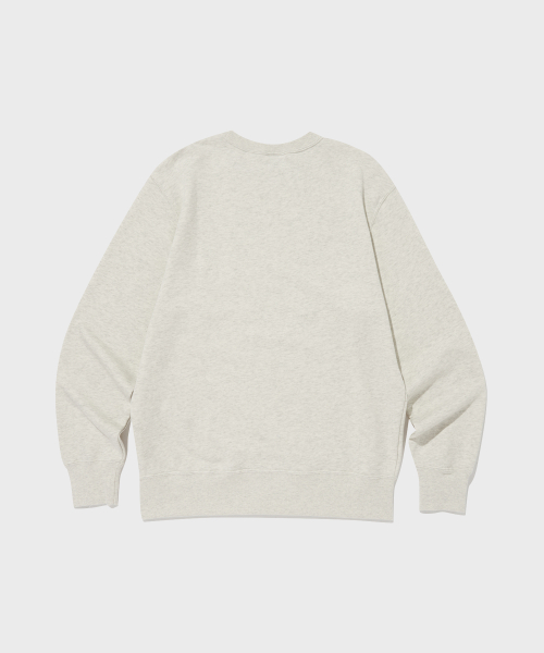 C로고 크루넥 스웨트셔츠 Cream