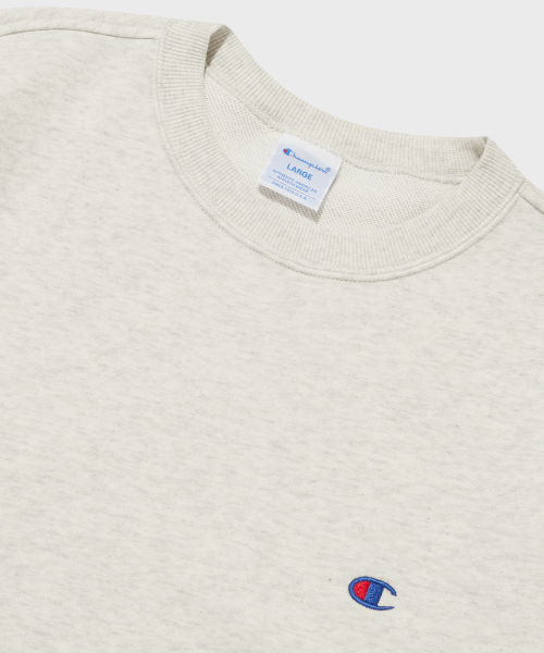 C로고 크루넥 스웨트셔츠 Cream