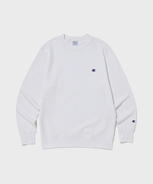 C로고 크루넥 스웨트셔츠 White