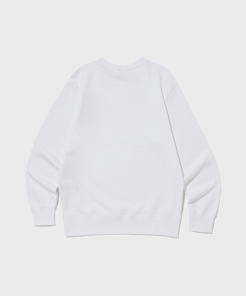 C로고 크루넥 스웨트셔츠 White