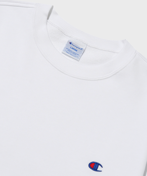 C로고 크루넥 스웨트셔츠 White
