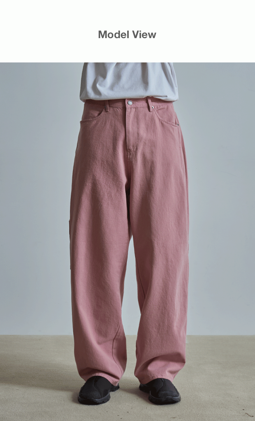 발루트(BALLUTE) CAPENTER SIDE TUCK PANTS (CHARM PINK)