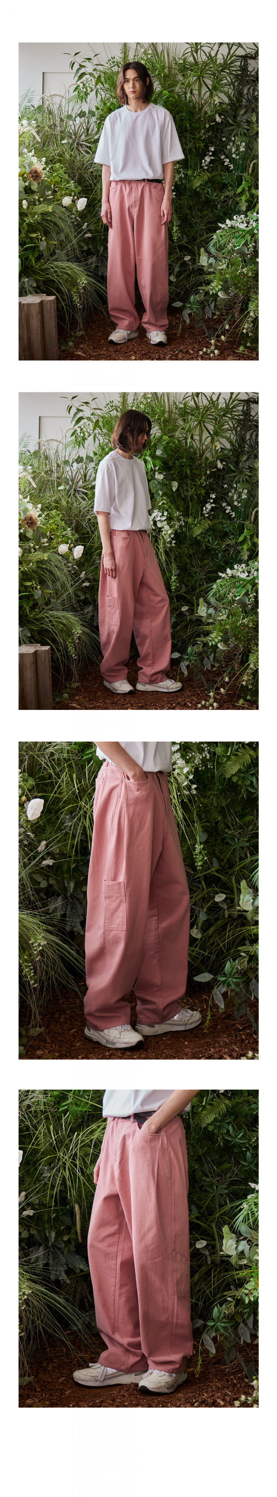 발루트(BALLUTE) CAPENTER SIDE TUCK PANTS (CHARM PINK)