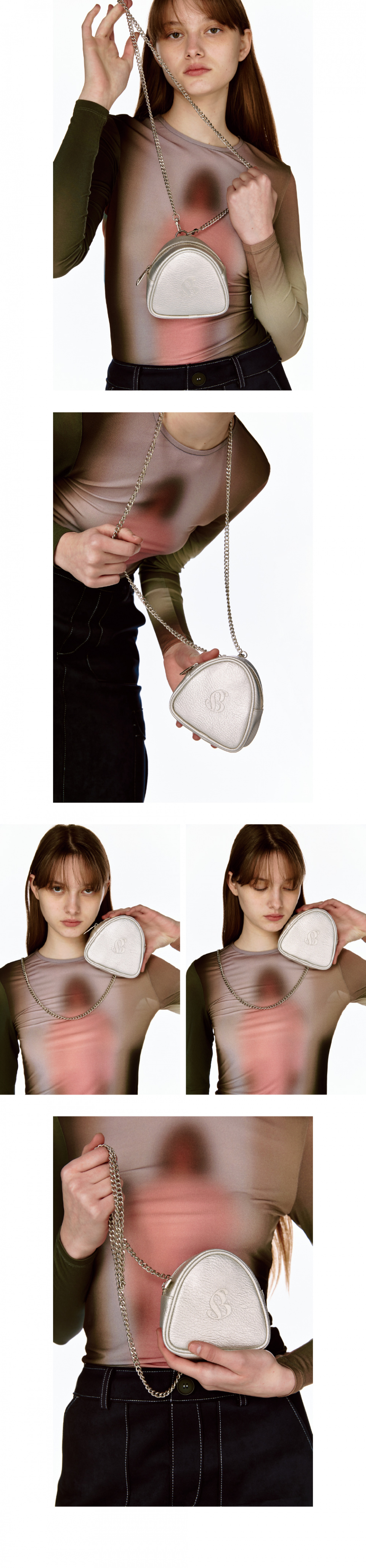 MUSINSA公式 | FILLINTHEBLANK Onigiri Coin Bag (silver)
