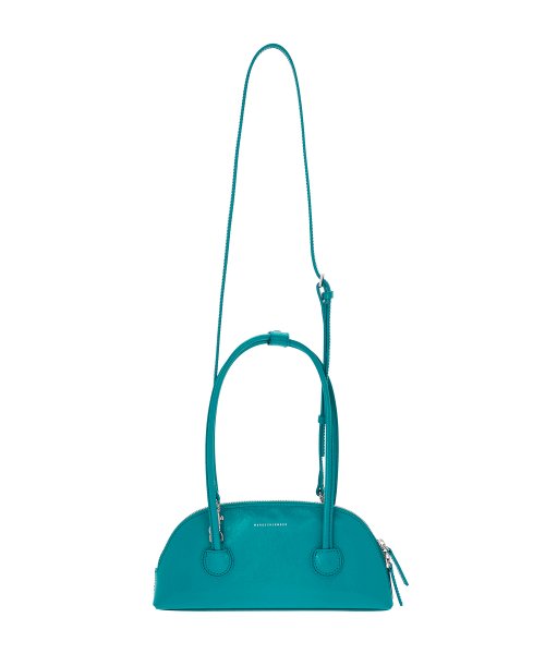 BESSETTE SHOULDER + STRAP - peacock green crinkle