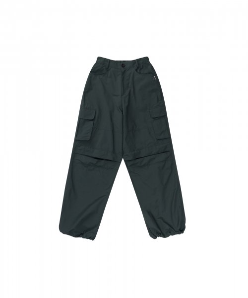 Knee Slit Cargo Pants (Green)