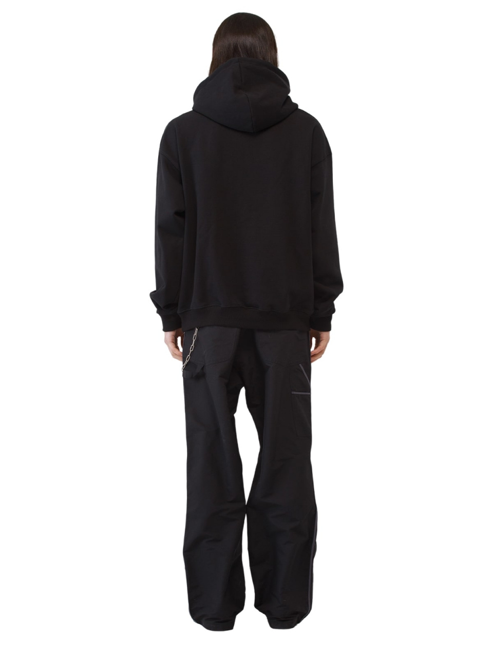 MUSINSA | JOEGUSH My cat is Rockstar Hoodie (Black/White)