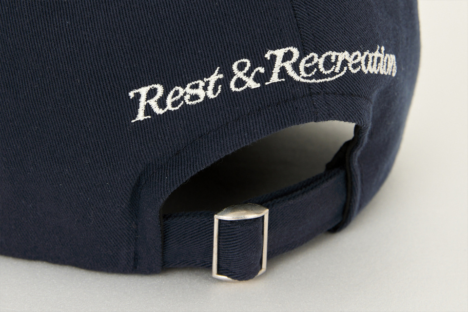 MUSINSA公式 | REST&RECREATION RR LOGO BALL CAP NAVY